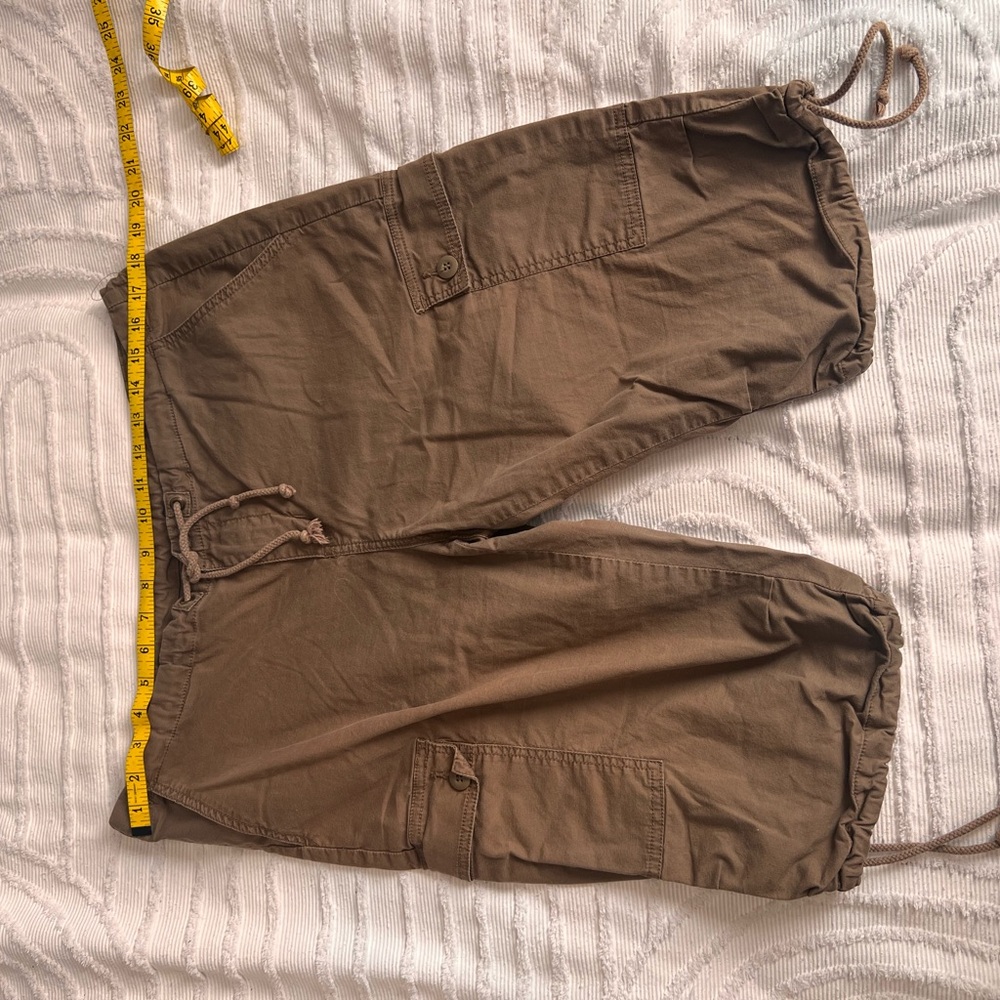 Women’s Prana Brown Cargo Drawstring Shorts - Picture 3 of 5